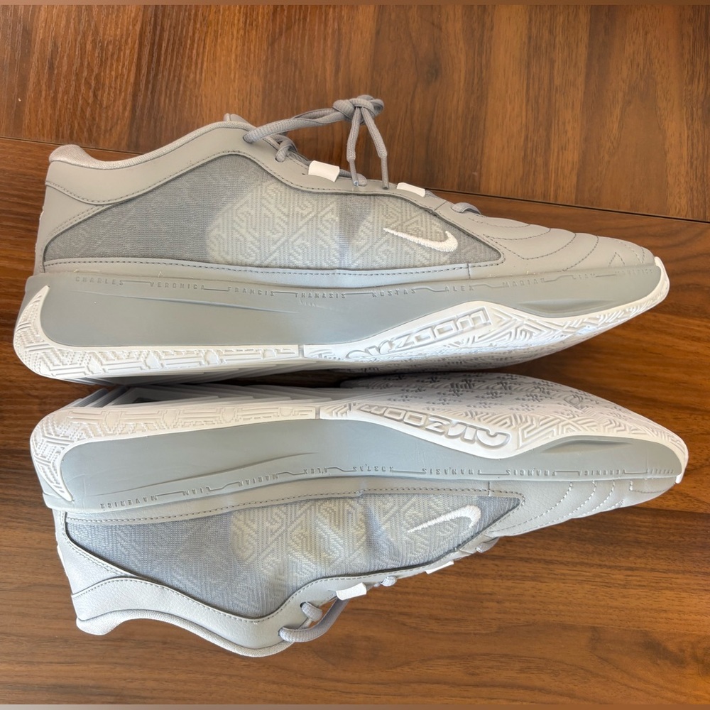 NEW Men's Size 14 Nike Zoom Freak 5 TB Wolf Grey White Basketball Giannis Shoes - Picture 7 of 12